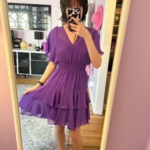 Ruffled Purple Dress